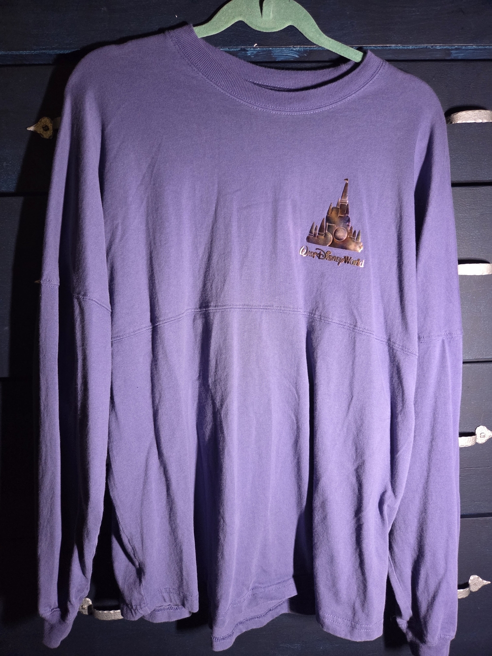Disney Men's Purple Long-Sleeve Crewneck Sweatshirt